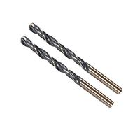 CoCud Tordu Foret Forage, 6.2mm Coupage Bord, Titanium & Nitrure Revêtu Haut Vitesse] Acier 4341 Rond Queue - (Applications: pour Acier Inox Perceuse Machine), 2 -Pcs
