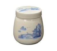 Coddled Egg Cups with Lids - Soft Boiled Egg Coddlers Cups 220ml | Single Or Double Egg Poacher 220ml Capacity Vintage Ceramic Holder Family Brunch Even Heat Vintage