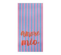 CODELLO Serviette de plage 'amore mio' bleu, Taille 90x200 cm