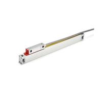 Codeur d'échelle linéaire, Échelle linéaire mince de haute précision 20mm x 28mm, encodeur linéaire 0.005mm 50 100 150 200 250 300 350 400mm, règle linéaire optique -M Pour tour fraiseuse(NTS-M-200mm)
