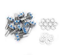 Codeur rotatif, 10pcs EC11 Codeur rotatif Codeur Commutateur Potentiomètre numérique avec commutateur 5 broches largement utilisé dans l'électronique automobile