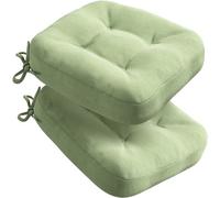 Codi Lot de 2 coussins d'assise 40 x 40 x 8 cm, extra épais et confortables, avec housse imperméable, lavables et antidérapants, en mousse à mémoire de forme, pour chaise, d'extérieur et chaise de