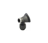 Codital Raccord PE Compression - Adaptateur coudé à 90° Femelle avec Applique Murale Ø25-3/4 de