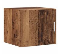 Coespram Armoire murale aspect bois vieilli 45 x 42,5 x 40 cm | Armoire suspendue compacte pour salon et couloir. Montage mural peu encombrant avec porte réversible et surface facile