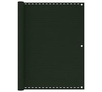Coespram Brise-vue pour balcon - Vert foncé - 120 x 300 cm - En polyéthylène haute densité - Protection contre le vent - Avec corde de 12 m