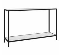 Coespram Table console aspect marbre - 120 x 35 x 75 cm - Table de couloir | Table d'appoint élégante avec plateau en verre effet marbre et structure en métal, idéale pour le salon et le couloir.