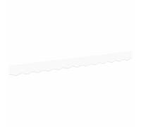 Coespram Tablier d'auvent de rechange blanc 2,5 m - Tissu de rechange durable en polyester 240 g/m² - Tissu de rechange pour stores à bras articulés sur balcon et terrasse - Dimensions : 230 x 20 cm
