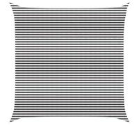 Coespram Voile d'ombrage carré 7 x 7 m en polyéthylène haute densité respirant pour jardin, terrasse, balcon et piscine, robuste, perméable au vent, filet anthracite, blanc
