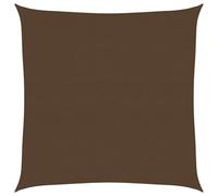 Coespram Voile d'ombrage carré - 7 x 7 m - Marron - En polyéthylène haute densité - Filet d'ombrage perméable au vent et à l'eau - 160 g/m² - Pour terrasse, jardin, pelouse et balcon - Avec œillets en