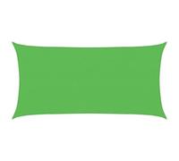 Coespram Voile d'ombrage rectangulaire - 2 x 4 m - Vert clair - En | Distributeur d'ombre respirant en tissu HDPE avec œillets en acier inoxydable pour balcon, terrasse et aire de jeux extérieur