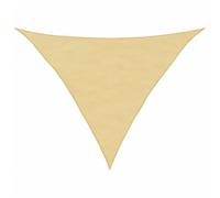 Coespram Voile d'ombrage triangulaire, 2,5 x 2,5 x 3,5 m, sable, protection solaire en polyester Oxford, protection contre le vent, ombrage pour jardin, terrasse, balcon et camping - Triangulaire avec