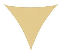 Coespram Voile d'ombrage triangulaire, 4,5 x 4,5 x 4,5 m, sable, tissu Oxford résistant, protection contre le vent et ombrage pour jardin, terrasse, balcon et piscine, corde incluse
