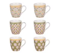 Table Passion – Coffret de 6 tasses Chester 23 cl – Porcelaine – Multicolore