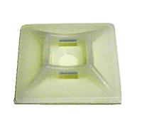 COFAN 08000001 - Pack de 100 Embases adhésives pour colliers (19 x 19 mm)