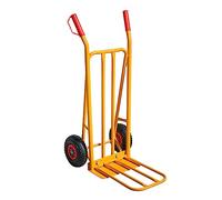 Cofan Chariot pliable | Chariot d'entrepôt | Chariot manuel | Pelle large | Capacité de charge maximale : 300 kg | Roues pneumatiques | Poids : 12 kg | Dimensions : 1160 x 510 x 780 mm