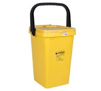 Cofan Conteneur jaune | Pour Plastiques-Canettes | MODÈLE CHALTEN 25L.