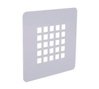 Cofan Grille de Douche en Acier Inoxydable brossé, Cache-Siphon de 12,5 x 12,5 cm, Protecteur d’évacuation carré Anti-Traces pour Receveur de Douche