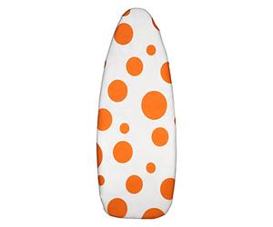 Cofan Housse pour Table à Repasser Rembourrée en Coton | Dimensions : 140 x 60 cm | Imprimé Blanc à Pois