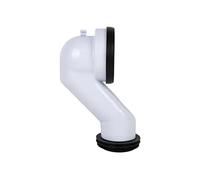 Cofan Manchon de Raccordement | Manchon Coudé 45° pour WC | Inclut Joint à Lèvre Ø110 | Fabriqué en Polypropylène