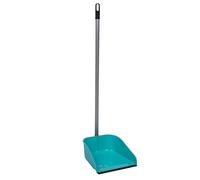 Cofan Pelle fixe avec bord en caoutchouc et manche métallique | Couleur : vert d'eau | Idéal pour le nettoyage de la maison