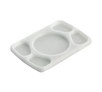Cofan Planche saucière pour 5 sauces | Dimension 30 x 20 x 1,5 cm | Couleur Blanche