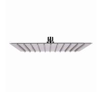 Cofan Pommeau de douche carré | Design extraplat | Orientable | Matériau : acier inoxydable 304 | Sorties anticalcaires | Dimensions : 24,5 x 24,5 cm