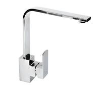 Cofan Robinet de cuisine mitigeur avec conception carrée | Dimensions : Hauteur 29,1 cm x largeur 5 cm | Cartouche céramique de 35 mm