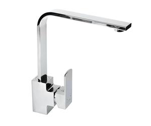 Cofan Robinet de cuisine mitigeur avec conception carrée | Dimensions : Hauteur 29,1 cm x largeur 5 cm | Cartouche céramique de 35 mm