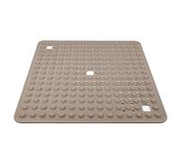 Cofan Tapis de Bain | Tapis carré | pour Douche ou Baignoire | Surface antidérapante | Tapis de Bain avec ventouses de Haute résistance | Couleur : Beige Pierre | Dimensions : 60 x 60 cm