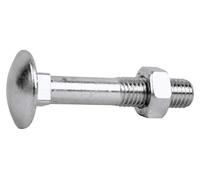 COFAN Vis Carrocero + écrou de acero Zincado - DIN-603/934 M-5X20 Z lot de 200 pour pros et bricoleurs, idéal pour assemblage résistant, lot de 200, 5 x 20