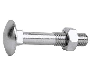 COFAN Vis Carrocero + écrou de acero Zincado - DIN-603/934 M-5X20 Z lot de 200 pour pros et bricoleurs, idéal pour assemblage résistant, lot de 200, 5 x 20