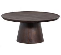 COFFEE A GOGO - Table de salon en noyer D 90 Marron foncé
