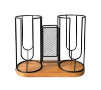 Coffee Cup Holder for Countertop 3 Compartment 860g Condiment Station | Coffee Bar Cup Organizer For Home, Kitchen, Cabinet, Restaurant, Break Room, 860g Counter, Desk, Desktop, Buffet, Bar, Couch