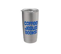 Coffee Jesus Books Cute Cozy Womens Gobelet isotherme en acier inoxydable double paroi