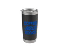 Coffee Jesus Books Cute Cozy Womens Gobelet isotherme en acier inoxydable double paroi