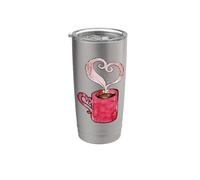 Coffee Lovers Latte Heart I love Cafe Gobelet isotherme en acier inoxydable double paroi