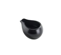 Coffee Milk Pitcher Petit pichet à café en porcelaine de 100 ml, Mini saucière à sauce, pichet de service, distributeur de crème, pichet à sirop(Black)
