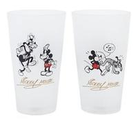Stor S.L. Set de 2 verres en verre Casual Mickey Mouse Vintage 490 ml