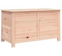 Coffre à coussins d'extérieur 100x50x56 cm en bois massif de sapin