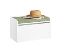 SoBuy KMB80-W Coffre à jouets pour enfants Coffre de rangement Banc de rangement pour chambre d'enfant