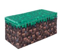Coffre à Jouet Pliant 2en1 - ROBA - Minecraft - Bloc d'Herbe - 60 x 30 x 30 cm - Rangement et Siège pour Enfants