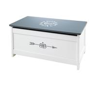 Coffre À Jouets À Fermeture Douce - Banc Avec Rangement Gris Foncé / Rock Star Baby TU