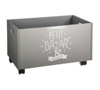 Atmosphera Box Storage Argenté Enfants