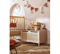 Coffre à jouets cannage POÉSIE rose TU