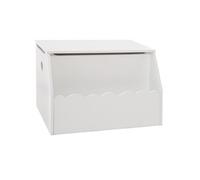 Pegane Coffre à jouets blanc en MDF