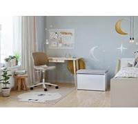 Coffre à jouets Daria - panneau gris