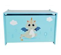 LEON LE DRAGON Coffre a jouets en bois +- 40 x 58 x 36 cm pour enfant