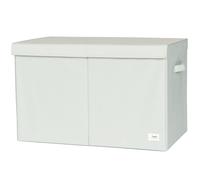 Coffre à jouets en tissu recyclé Uni vert