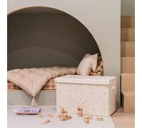 Coffre à jouets Terrazzo crème
