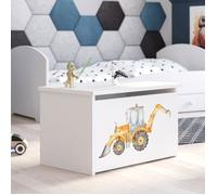 Coffre à jouets DARIA en bois, Stockage de jouets, Meubles pour chambre d'enfant